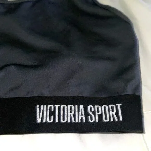 Victoria Sport Womens Racerback Sports Bra Medium Gray - Picture 2 of 5